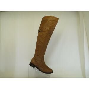 Baker Womens Brown Leather Zip Buckle Knee High Fashion Boots Size 6.5 M